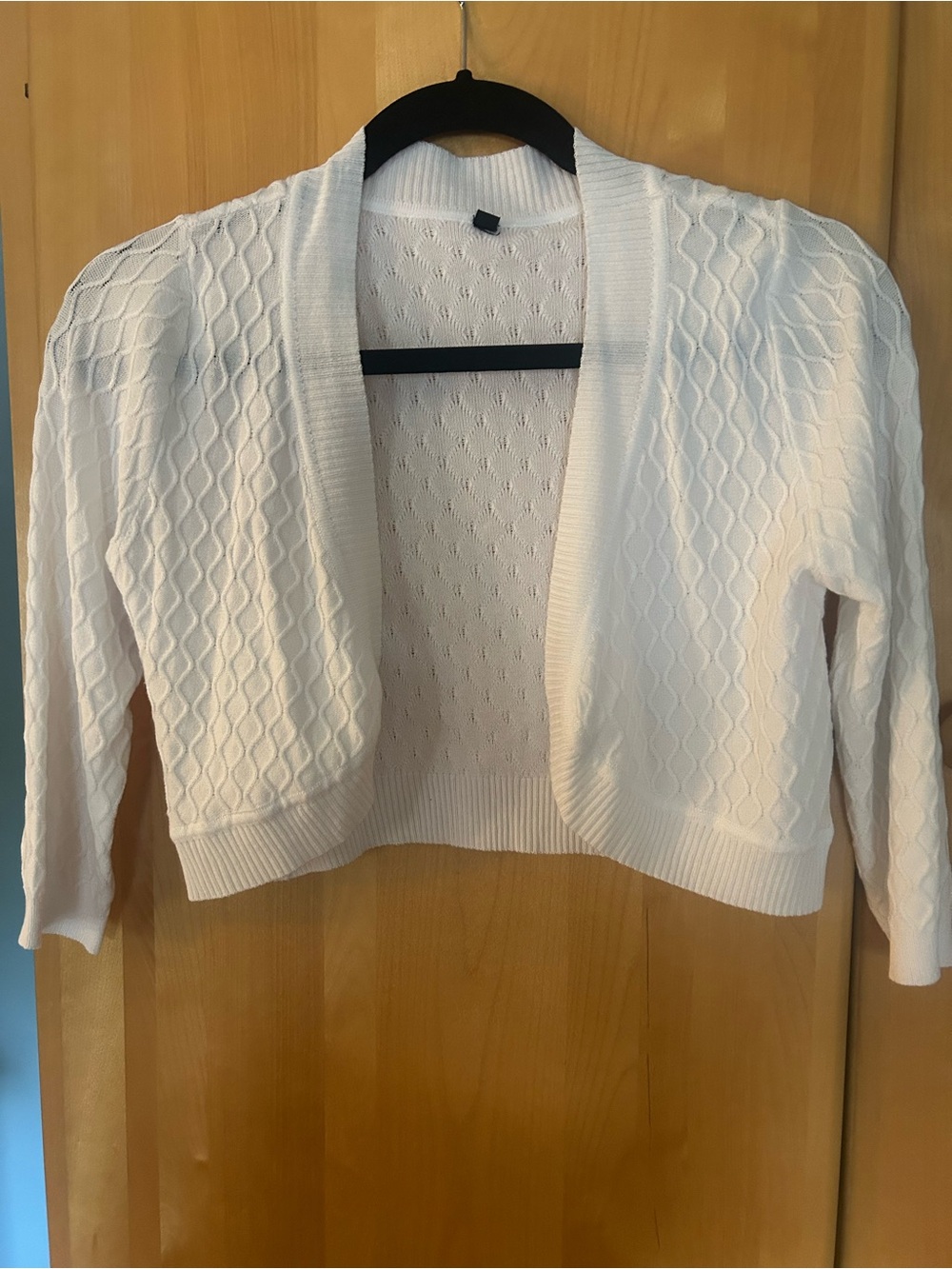 White Knit Bolero Shrug